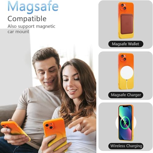 Coque iPhone 15 Pro Max MagSafe antichoc dégradé avec protection objectif