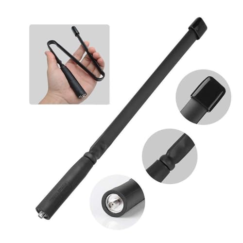 image for BAOFENG Antenna VHF/UHF 18.8-inch 144/430MHz High Gain Foldable Ham Ra