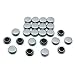 Magnet Expert Ltd - Set di 24 calamite per appendere promemoria alla scrivania o al frigorifero, 20 x 7,5 mm, colore: Argento