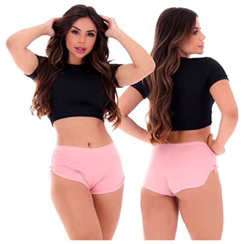 Kit com 5 Shortinhos Bombom Algodão Penteado