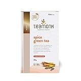 Teamonk High Mountain Spice Green Tea (50 Cups) - 3.5 oz | Green Tea Leaves for Glow and Immunity |...