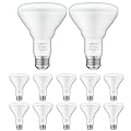 SHINESTAR 12-Pack BR30 LED Bulb 65W Equivalent, Recessed Light Bulbs, 2700K Warm White, Dimmable, 650LM, E26 Base
