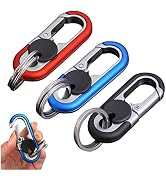 Amposei Men Car Key Chain - Key Ring for Men and Women, Double Ring Design Keychain Organizer for...