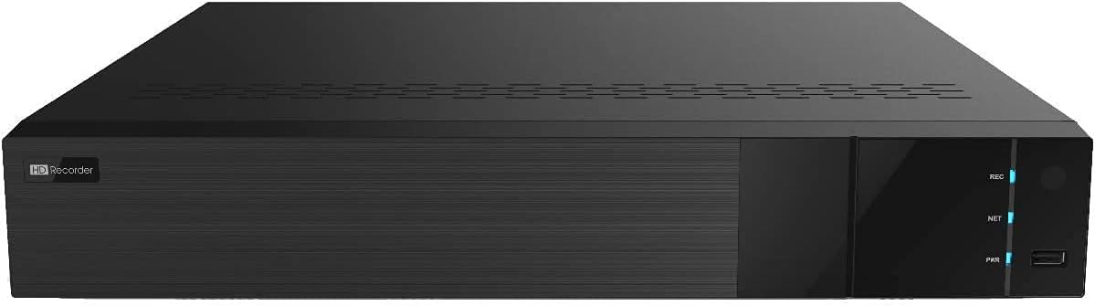 32 Channel 4K NVR, 16ch PoE, NDAA Compliant, 12MP, H.265, 4xSATA, HDMI/VGA, Mobile Surveillance (NVR-32CH3-P16-65-2TB)