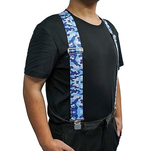 Image of MELOTOUGH Men's Suspenders w /Clip Heavy Duty suspenders for men Big and Tall Work suspenders for Jeans