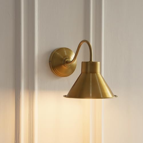 Image of Divine Trends Vintage Industrial Wall Lamp Antique Brass Finish for Bedside, Living Room, Restaurants, Cafes & Hotel - Wall Light Pack of 1 (Brass Antique)