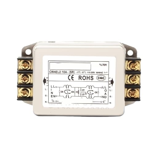 Filtre anti-interférence AC 220V double étage CW4EL2-10A-SR terminal sans rail