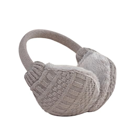 Beavorty Unisex Winter Ear Warmers Detachable Warm Earmuffs Ear Muffs for Outdoor Sports Grey