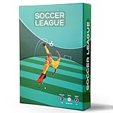 ALINA GAMES Soccer League Board Game | Fun Football Game for Kids, Teens & Adults | Great for Family Game Night, Parties 2-8 Players, 20-60 Min Playtime