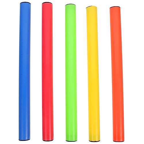 OHPHCALL - OHPHCALL 5 Pièces Bâtons De Relais Légers Et Résistants pour Compétition Scolaire Course sur Terrain Et Entraînement Sportif Adaptés Aux Garçon Fille Et Adultes Couleurs Variées