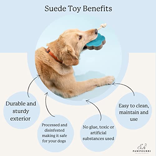 PAWPOURRI Rope & Suede Toy for Adult Dogs Puppies, Cats - Image 4