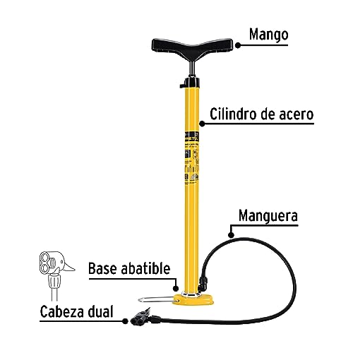 Bomba de aire para bicicleta Truper 8 bomba de aire para bicicleta truper marca Pretul (2)