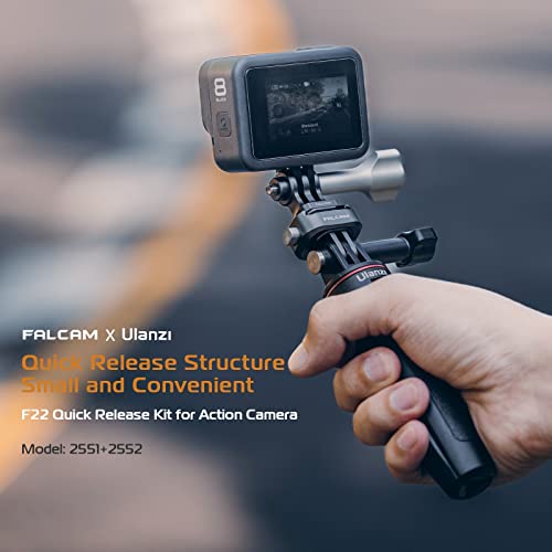 Falcam-F22-Quick-Release-Kit-for-Action-Cameras-Camera-Mounting-Adapter-Convert-Action-Camera-Interface-to-F22-QR-System-22mm-Aluminum-Camera-Accessory-Kit-for-Photographer-Fits-for-GoPro-and-DJI