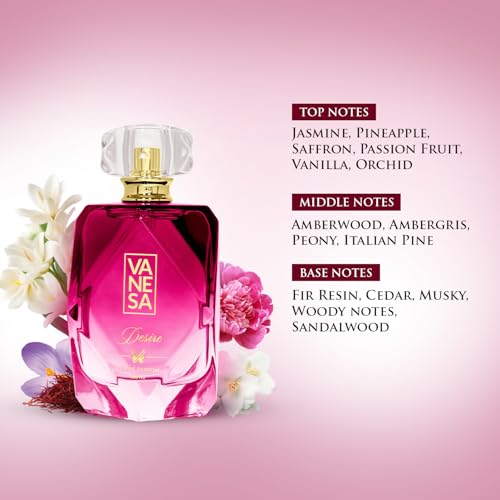 Image of VANESA Dream & Desire Perfume For Women 100 ML Each, Pack of 2 | Long Lasting Eau Da Parfum