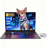 LEEDOW 15,6" FHD Laptop - Celeron N5095 16GB RAM LPDDR4 512GB SSD, Laptop PC Support Touch ID, WiFi5, Bluetooth4.2, USB3.0, Webcam, Backlit Keyboard, Lightweight Computer for Business, School, Work