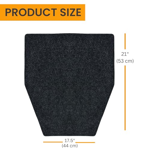 SAVUK Urinal Mats Non-Slip Non-Adhesive Water Absroption Bathroom, Restaurant, Gym, Restroom Toilet Floor Pad for Men and Women Hexagon Shaped Dark Gray Commercial Splash (6 PACK) by SAVUK - Image 6
