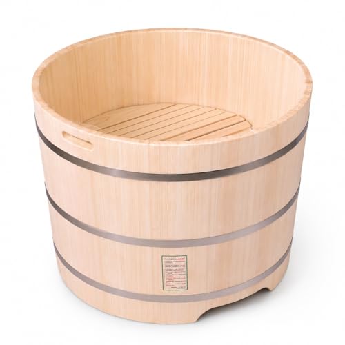 OGOLOUG 43 Inch Hinoki Wood Bathtub