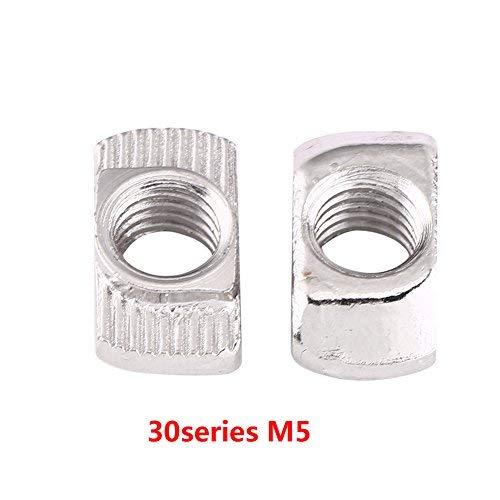 Akozon T Muttern, T-Nutmutter M4 / M5 / M6 / M8 T-nut Hammerkopf 