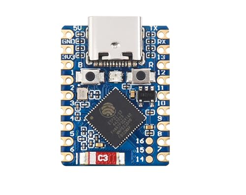 ESP32-S3 Mini Development Board, Based on ESP32-S3FH4R2 Dual-Core Processor, 240MHz Running Frequency, 2.4GHz W-i-F-i & Blue-Too-th 5, Onboard 4MB Flash Memory/2MB PSRAM