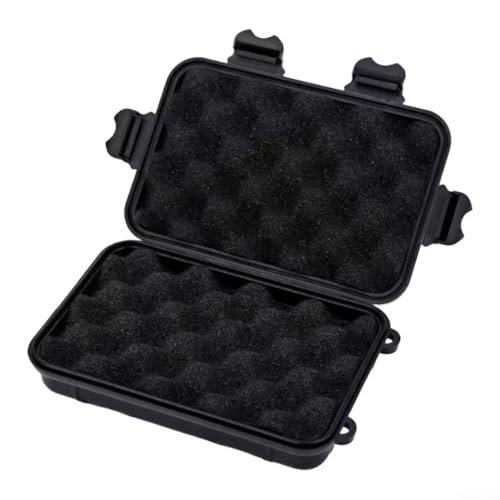 Boîte de rangement de camping étanche - Résistante aux chocs et à la poussière - Empilable - PP ABS - Plastique étanche - Plusieurs tailles - Noir - Orange - Kaki - Organisateur d'outils pour kits de