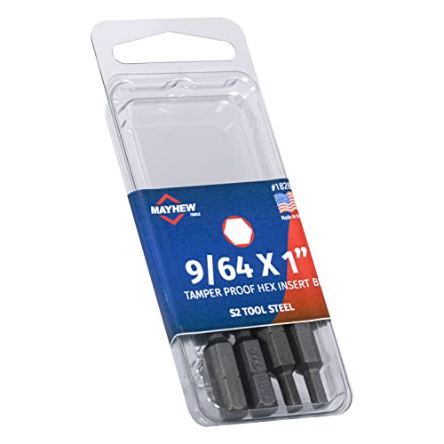 Embout hexagonal SAE 9/64 inviolable de sécurité 1 pouce pour visseuse - 4