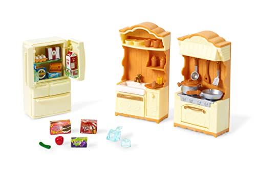 Sylvanian Families 5286 et 5341 : Set Salle de Bain et Cuisine pour Mini-poupées - 6