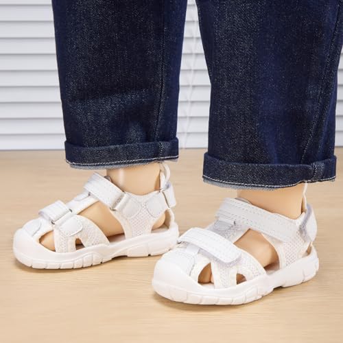 Image of BMCiTYBM Baby Boy Girl Closed Toe Summer Toddler Sandals Lightweight Shoes Infant Non-Slip First Walking Sneakers 6 9 12 18 24 Months 2-3 Years