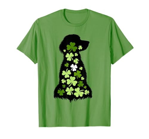 Día de San Patricio Tréboles Lucky Irish Dog Día de San Patricio Camiseta