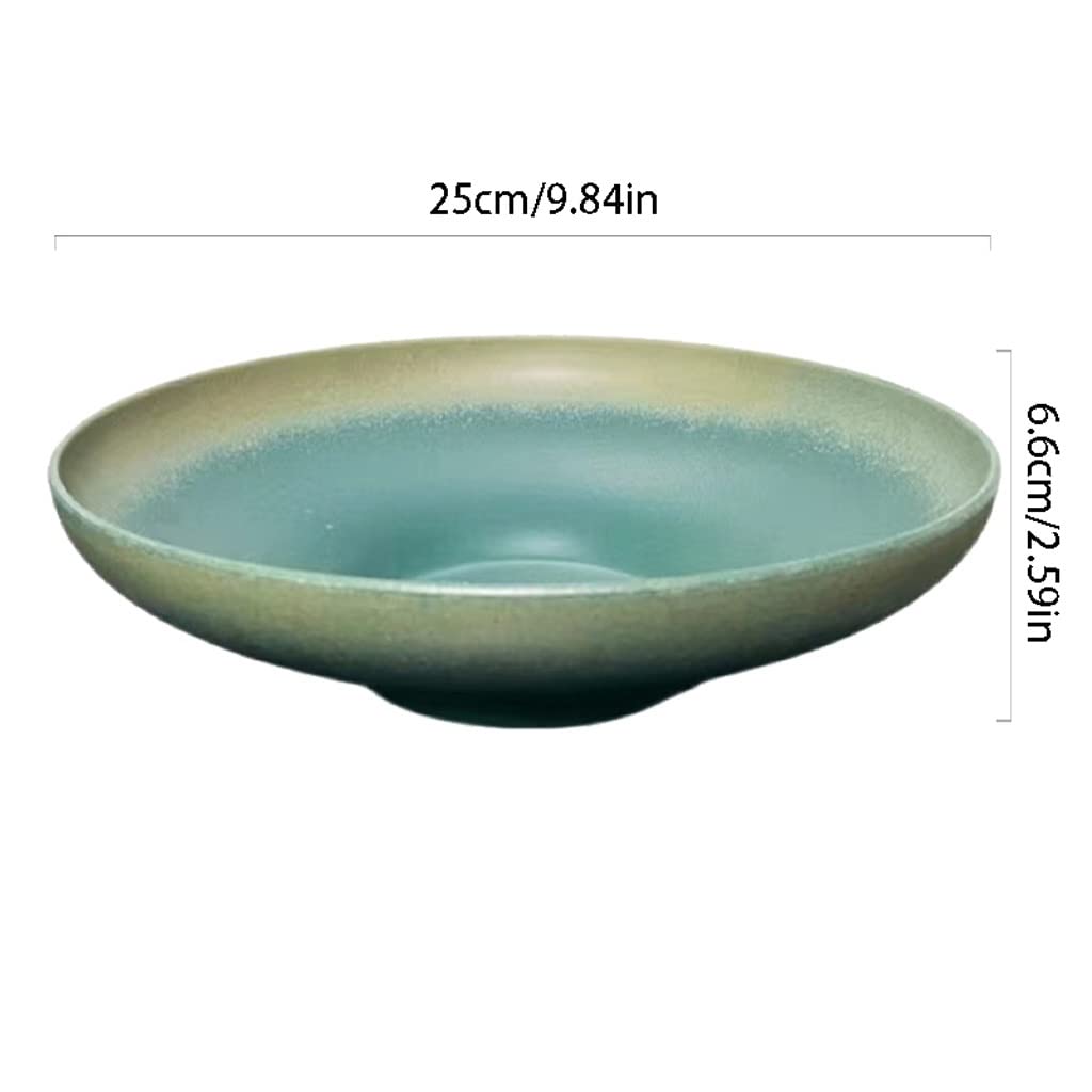 CFWSHJ Sałatka Miska na owoce Ceramiczna salaterka Duży kapelusz Kreatywna miska na zimny makaron Kuchnia Jadalnia Wysoka miska Nadaje się do sałatek, zup i makaronów Miska na ramen (D2 szt.)
