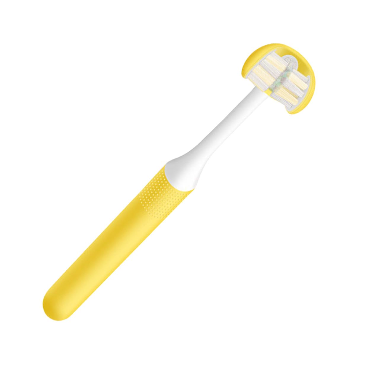 ULTECHNOVO Spazzolino da Denti Manuale 3 Lati per Igiene Orale Setole Morbide, Spazzolino per Pulizia Denti Adulti, Ergonomico e Sicuro per Casa e Viaggio, Testina Flessibile