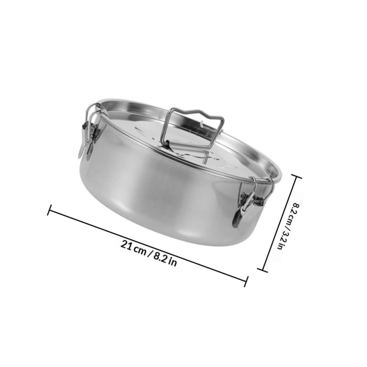 SHINEOFI Molde para Flanera de Acero Inoxidable con Tapa, Herramienta para Hornear Versátil Calentamiento Uniforme, Adecuado para Hacer Pasteles y Repostería