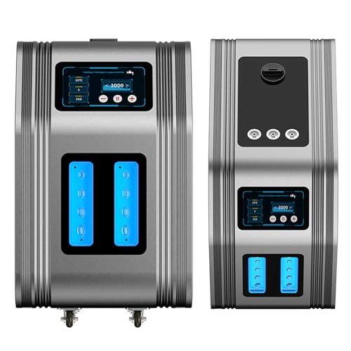 FXNFXLA Máquina de inhalación de hidrógeno de 3000 ml/min (2000 H + 1000 O), inhalador de H₂ de Tres Puertos, generador de hidrógeno de Alta pureza del 99,99%, tecnología SPE/PEM