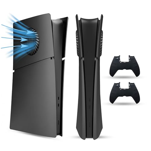 PEYANZ PS5 Slim faceplate cover with silicone controller covers