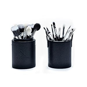 21 piece makeup brush set pro edition by nadia isabel – professional brush set for makeup application, natural and synthetic bristles, brush set with case, hard case, travel makeup case