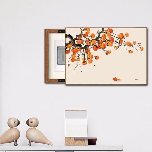 Peinture murale cache-compteur électrique pour masquer boîtier - 4
