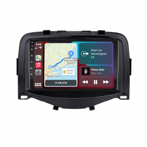Radio de coche audio estéreo 2 DIN para Toyota Aygo con Carplay