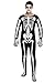 Produktbild Erwachsene Halloween Skelett-overall Maskenkostüm