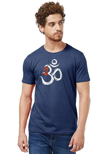 Image of Wear Your Opinion Men's S to 5XL Premium Combed Cotton Printed Half Sleeve T-Shirt (Design : Ganesha Peace)