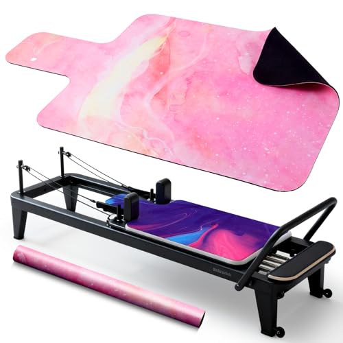 Tapis de Pilates Reformer accessoires lot de 2 tapis antidérapant lavable en microfibre suède