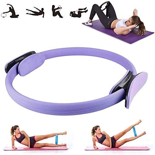 JFG RACING Pilates Ring Fitness Cirkel - Dubbele Handvat Pilates Yoga Ring voor Toning Abs, Dijen en Benen, Core Strength Training, Fitness Magic Circle Yoga Pilates Cirkel