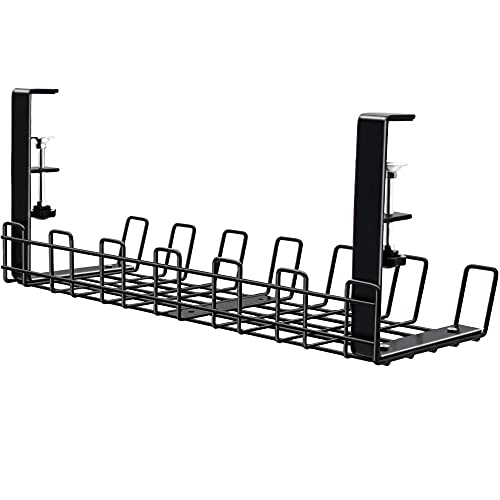 TENSIK ケーブルトレー 最新版 ワイヤーケーブルトレー 穴あけ不要 ケーブル配線トレー 配線整理 ケーブル整理 ケーブル収納 L
