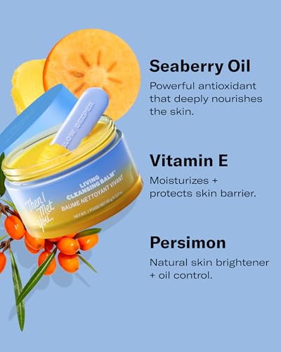 Then I Met You Living Cleansing Balm, Melts Makeup & Sunscreen, Non-Stripping Zero Residue Oil Cleanser with Seaberry, Olive, Grape Seed Oils, Vit E & Persimmon, First-Step Clean Vegan Korean Skincare - Image 5