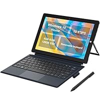10.1''Tablet PC Windows10 Home, Intel Celeron N4120,LPDDR4 6GB eMMC 128GB SSD,AWOW 2-in-1 Mini LaptopTouchscreen mit Abnehmbarer Deutsch Tastatur(QWERTZ),Touchstift, 2.4G+5G WiFi,Bluetooth, IPS ,HDMI