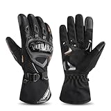 Wasserdicht: diese Motorradhandschuhe sind wasserdicht, kein Problem, mehrere Stunden unter normalem Regen oder sogar eine Stunde unter starkem Regen zu fahren, halten Sie Ihre Hände immer trocken und warm im kalten Regen Schneewettertag