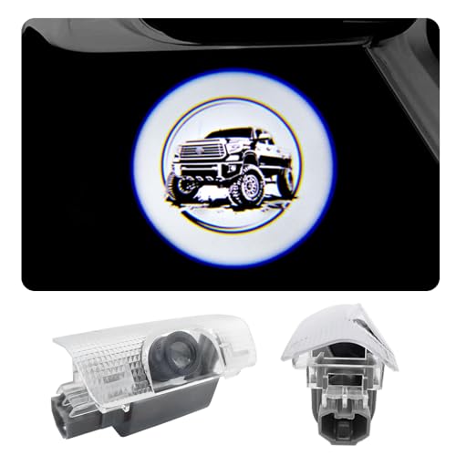 2PCS LED Car Door Projector Courtesy Lights Ghost Shadow Welcome Lamp Compatible with tundra 2007-2011 Accessories (for tundra 2007-2011)