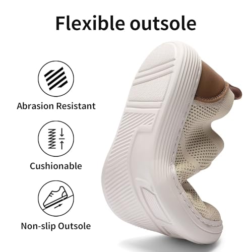 Mens Casual Dress Oxfords Shoes Wide Width Breathable Fashion SneakersLightweight Comfortable Mesh Walking Shoes2