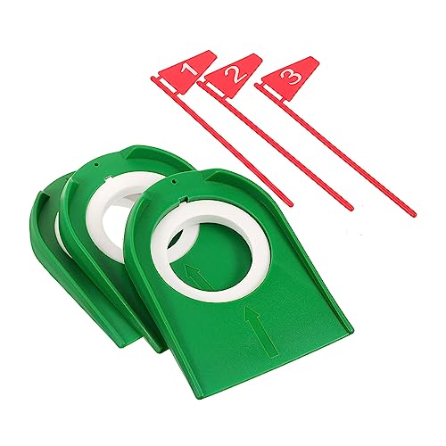 Happyyami 3pcs Golf Putter Cup Set Practice Putting Cup Portable Compact Golf Training Aid Golf Hole Cup Cover for Indoor/Outdoor Use