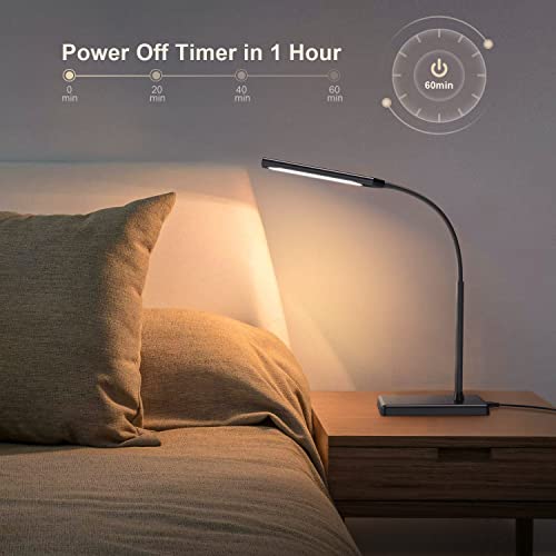 LINTYLE LED Desk Lamp for Office Home with Wireless Charger - image 8
