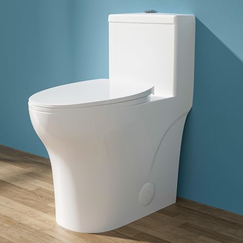 HOMLYLINK 19 Inch Elongated Tall Toilet for Seniors