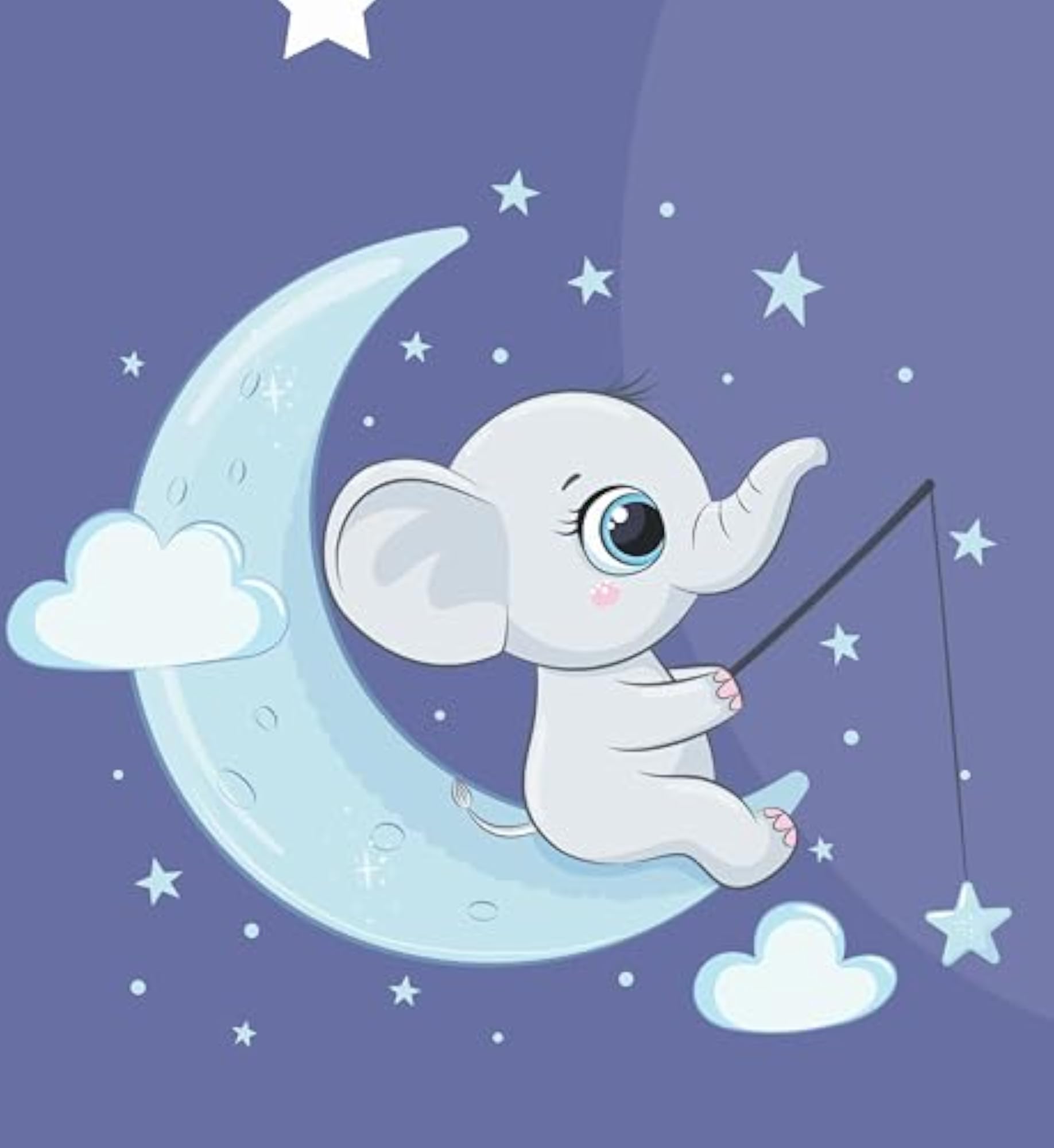 Baby Monthly Milestone Blanket Combo, Moon & Night Theme